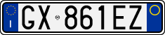 License plate of Italy, Cars (1994 year series)