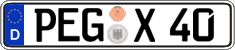 German license plate, Regular plates