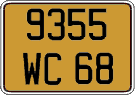 French license plate, FNI