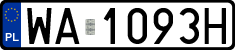 License plates of Poland, Regular car plates