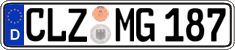 German license plate, Regular plates