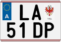 License plate of Austria, Regular plates