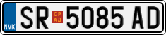 License plate of North Macedonia, Regular plates (2012)