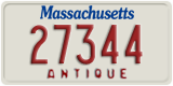 Massachusetts, Antique
