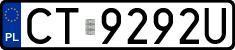 License plates of Poland, Regular car plates