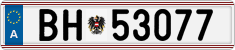 License plate of Austria, Official services and consulates