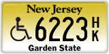 New Jersey, Vehicles for disabled persons (A/B XXXX / XXXX A/B)