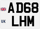 License plate of the United Kingdom, 2001 year system