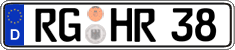 German license plate, Regular plates