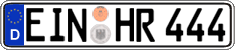 German license plate, Regular plates