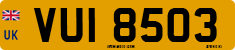 License plate of the United Kingdom, Northern Ireland (1966)