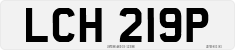 License plate of the United Kingdom, 1963 year system