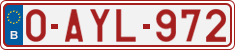 License plate of Belgium, Regular plates (2010)