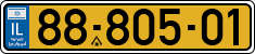License plate of Israel, Regular plates