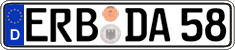 German license plate, Regular plates