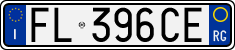 License plate of Italy, Cars (1994 year series)