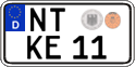 German license plate, Regular plates