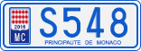 License plate of Monaco, Cars