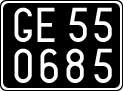 License plate of Italy, Cars (1927 year series)