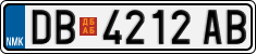 License plate of North Macedonia, Regular plates (2012)
