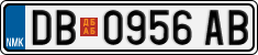 License plate of North Macedonia, Regular plates (2012)