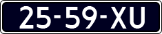 License plate of the Netherlands, Cars