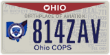 Ohio, Specialty plates (123ABC)