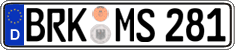 German license plate, Regular plates
