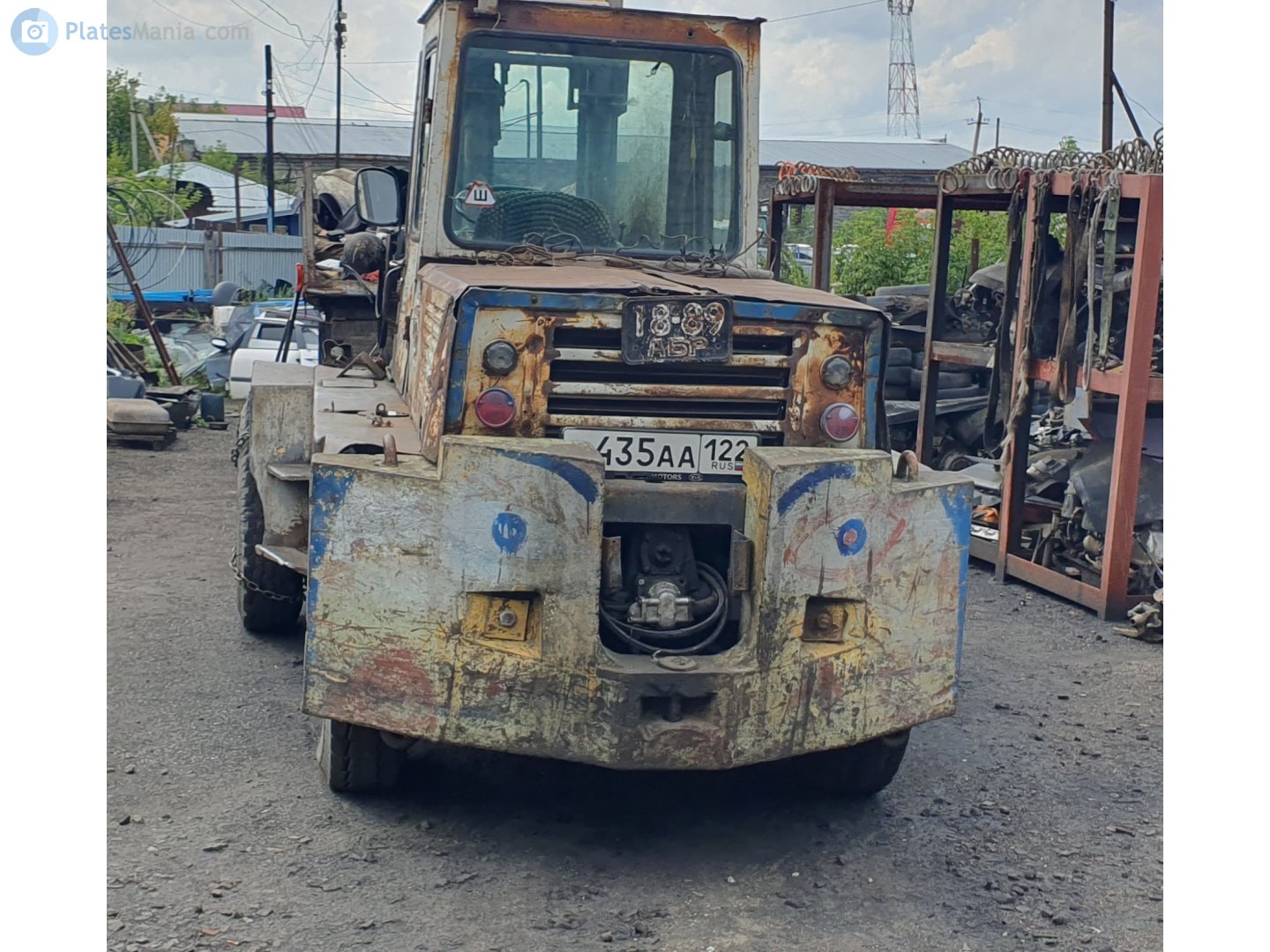 1889 АБР, License plate without vehicle 