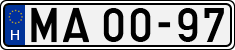 license plates of Hungary, National Ambulance Service (1990)