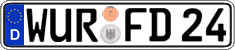 German license plate, Regular plates