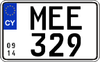 License plate of Cyprus, Regular plates