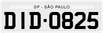 License plate of Brazil, Private owners (1990)