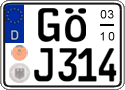 German license plate, Seasonal plates