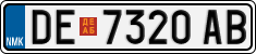 License plate of North Macedonia, Regular plates (2012)