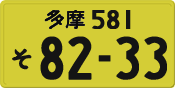 License plate of Japan, Private owners (Kei car)