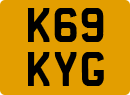 License plate of the United Kingdom, 1983 year system