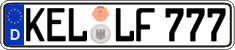 German license plate, Regular plates