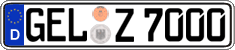 German license plate, Regular plates