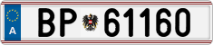License plate of Austria, Official services and consulates