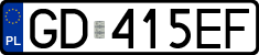 License plates of Poland, Regular car plates