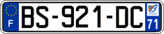 French license plate, SIV (ordinary)