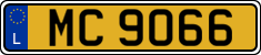 License plate of Luxembourg, 2003 year system