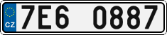 License plate of the Czech Republic, Cars (2001)