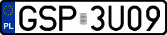 License plates of Poland, Regular car plates