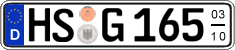 German license plate, Seasonal plates