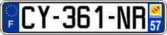 French license plate, SIV (ordinary)