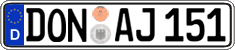 German license plate, Regular plates