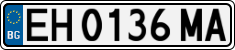 License plate of Bulgaria, Cars