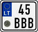 License plate of Lithuania, Mopeds